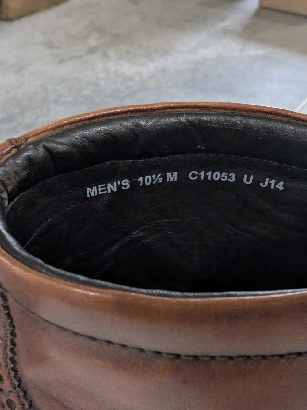 Cole Haan Brown Leather Chukka Wingtip Boots